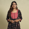 Buy Jahota Block Printed Kantha Patchwork Cotton Kurta Online at iTokri.com