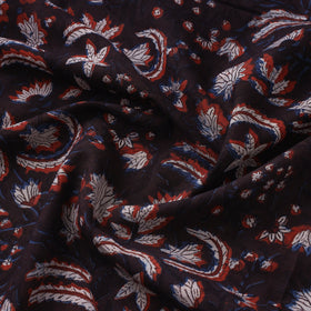 Brown - Jahota Block Printed Cotton Fabric 03