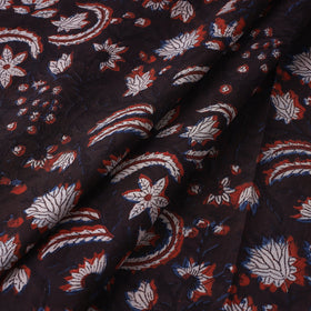 Brown - Jahota Block Printed Cotton Fabric 03