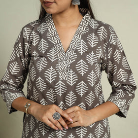 Buy Brown Jaipur Print Cotton Kurta Set