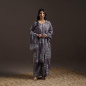 Jaipur hand cotton suit set with dupatta for women 12