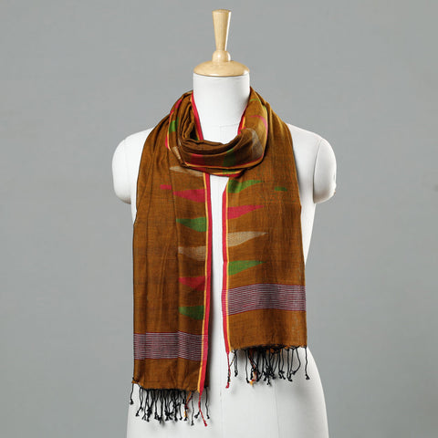  Jamdani Handloom Cotton Stole with Tassels Online at iTokri.com