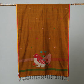  Jamdani Handloom Cotton Stole with Tassels 
