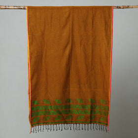 Buy Jamdani Handloom Cotton Stole with Tassels Online at iTokri.com