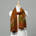  Jamdani Handloom Cotton Stole with Tassels 