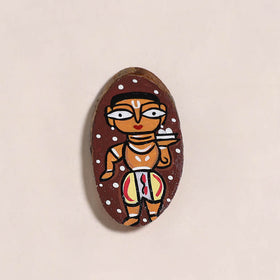 Warli handpainted wooden fridge magnet 11 - handcrafted