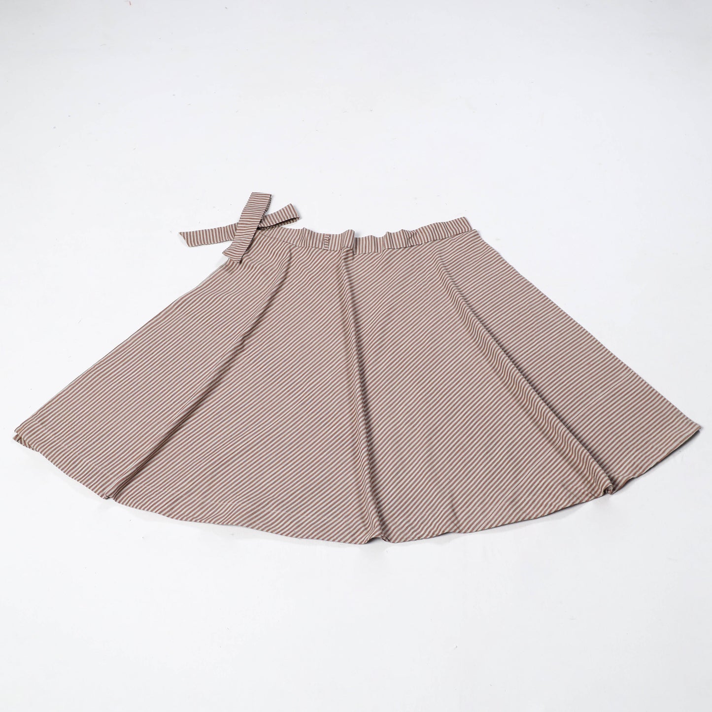 Buy Brown Jhiri Handloom Cotton Wrap Around Plain Skirt