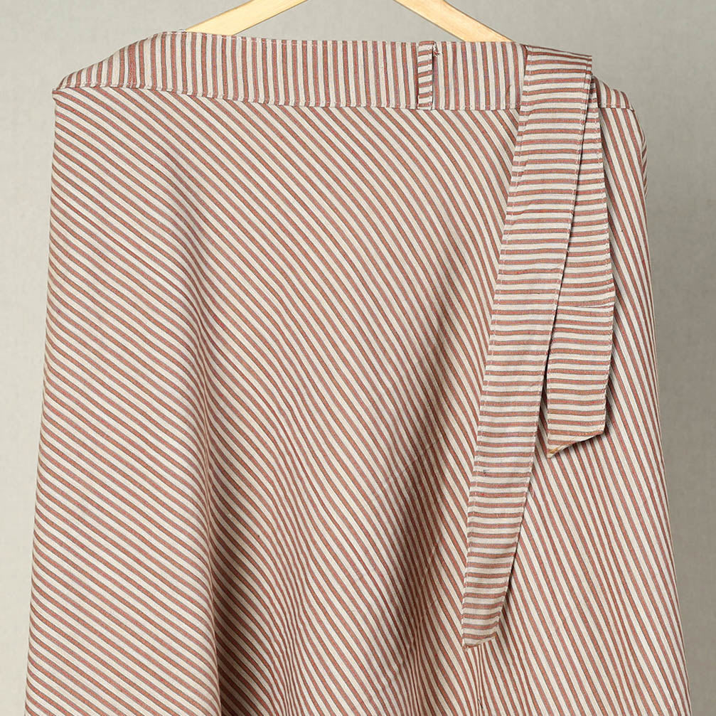 Buy Brown Jhiri Handloom Cotton Wrap Around Plain Skirt