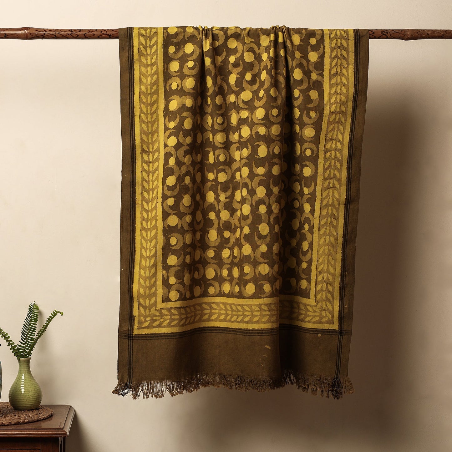 Block Printed Cotton Towel
