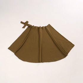 Brown - jhiri handloom plain cotton wrap around skirt 17