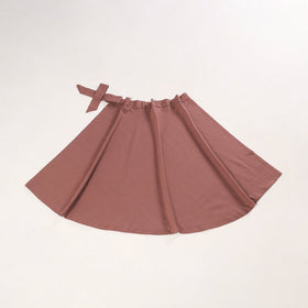 Brown - jhiri handloom plain cotton wrap around skirt 21