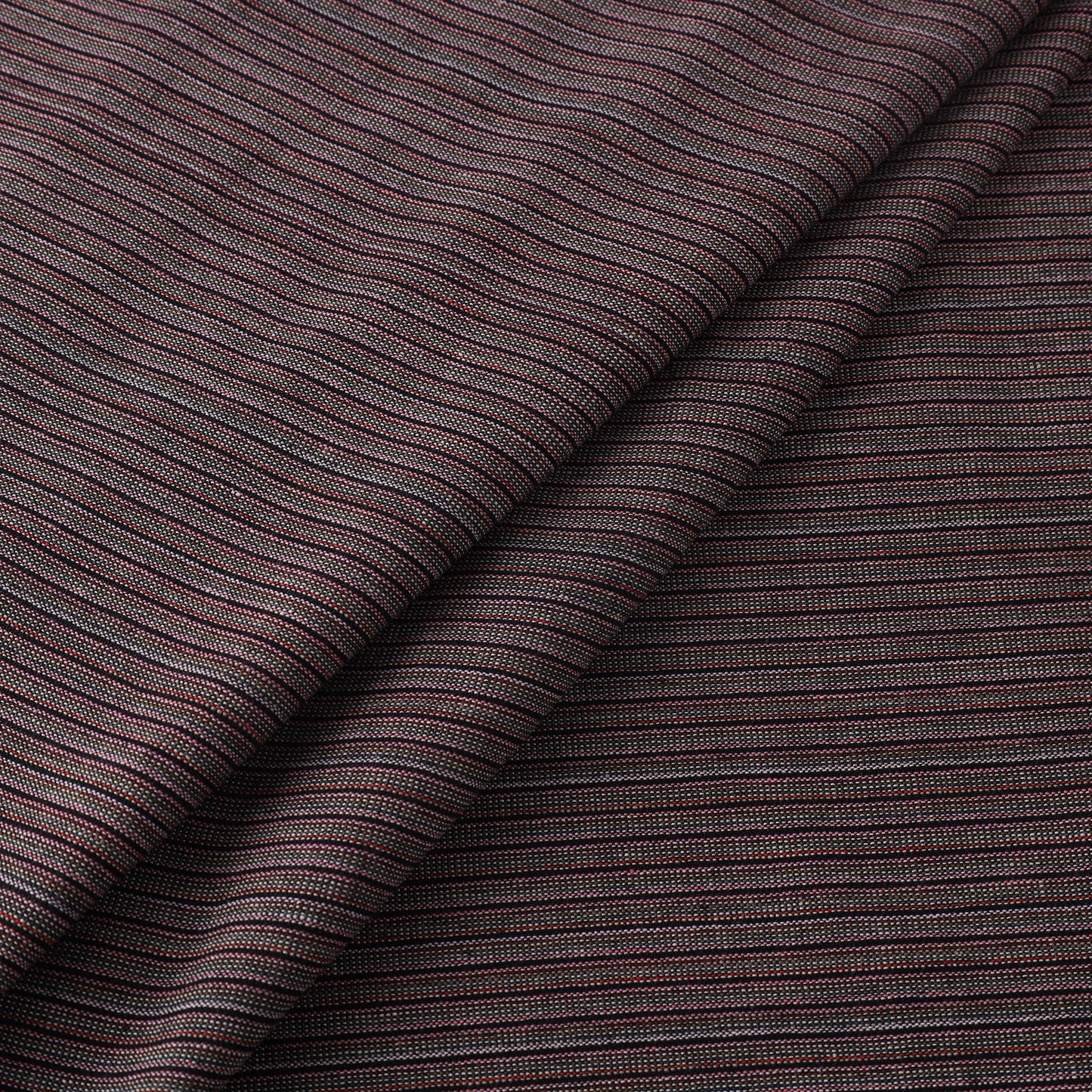  Brown Jhiri Pure Handloom Cotton Fabric