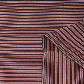  Brown Jhiri Pure Handloom Cotton Fabric