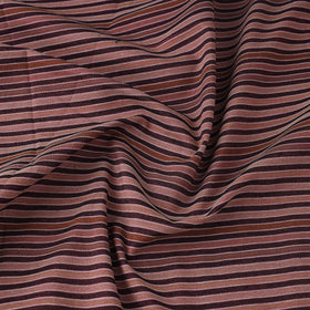  Brown Jhiri Pure Handloom Cotton Fabric