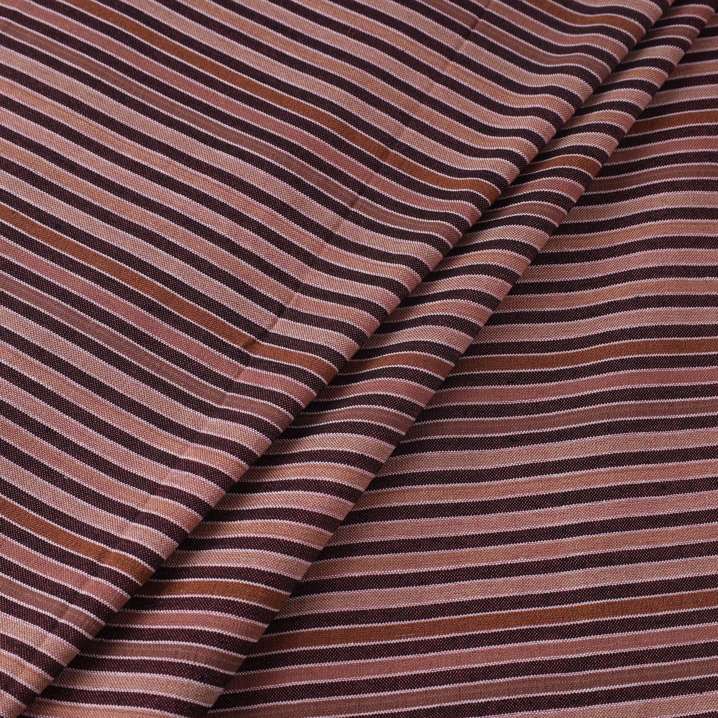  Brown Jhiri Pure Handloom Cotton Fabric