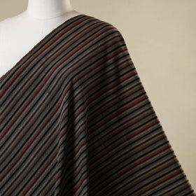 Brown - jhiri pure handloom cotton fabric 14 - handcrafted