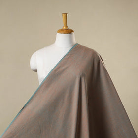 Brown - jhiri pure handloom cotton fabric 16 - handcrafted
