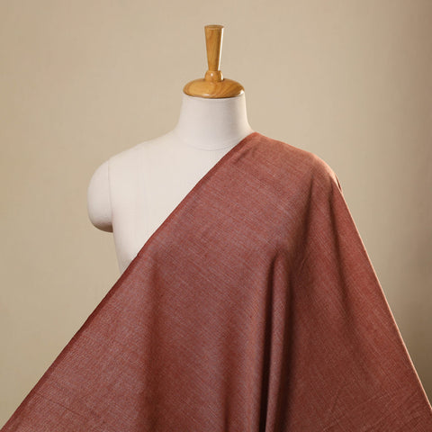  Brown Jhiri Pure Handloom Cotton Fabric