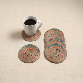 Jute handcrafted round coaster (set of 6) 03
