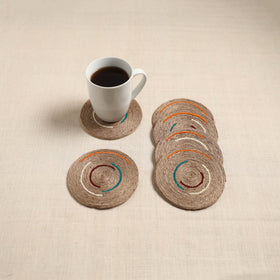 Jute handcrafted round coaster (set of 6) 04