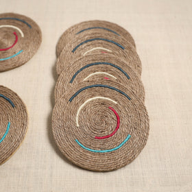 Jute handcrafted round coaster (set of 6) 10