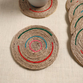 Jute handcrafted round coaster (set of 6) 11