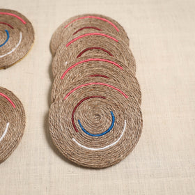Jute handcrafted round coaster (set of 6) 13