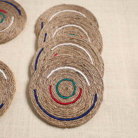 Jute handcrafted round coaster (set of 6) 14