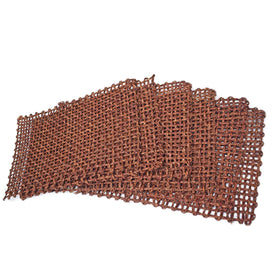 Brown Kadam Haat Handmade Sabai Grass Table Mats (Set Of 6)