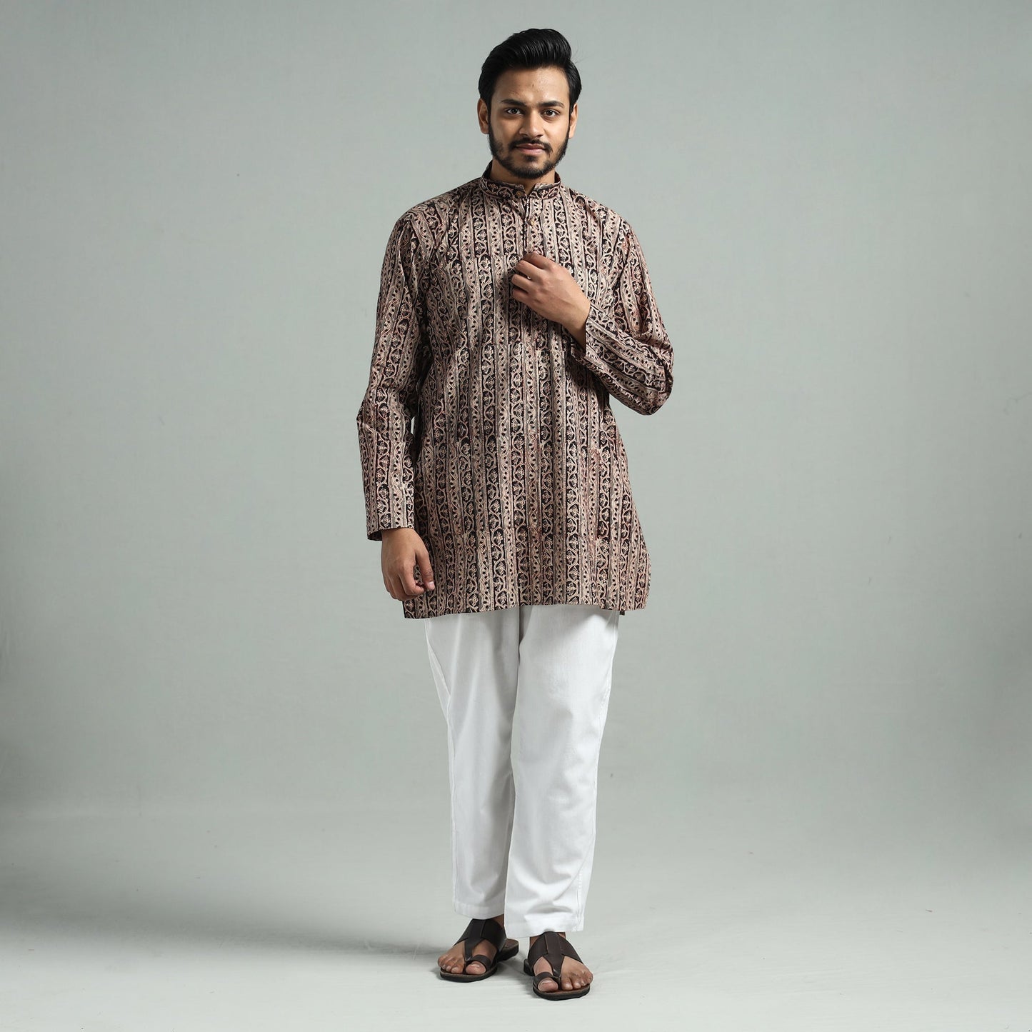 kalamkari men kurta 