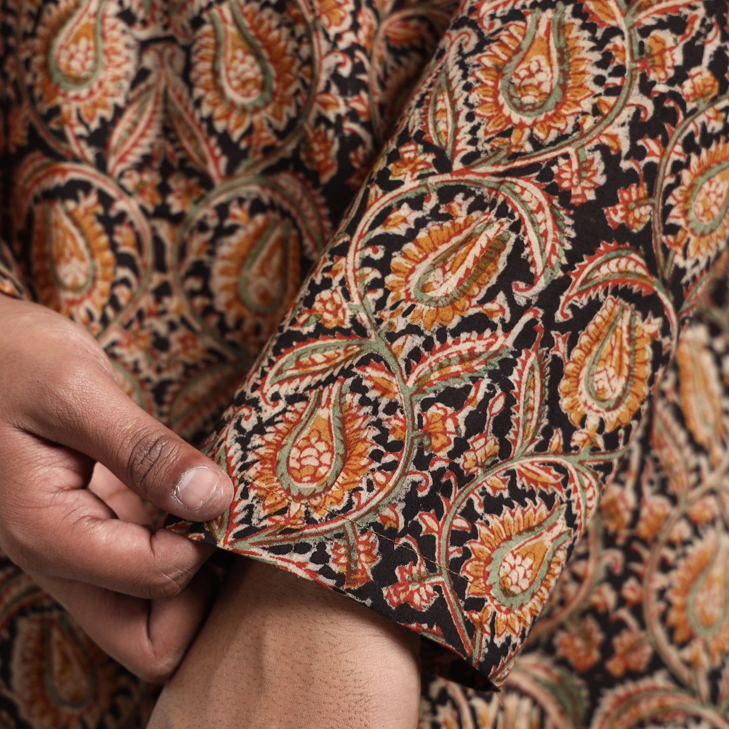 kalamkari men kurta 