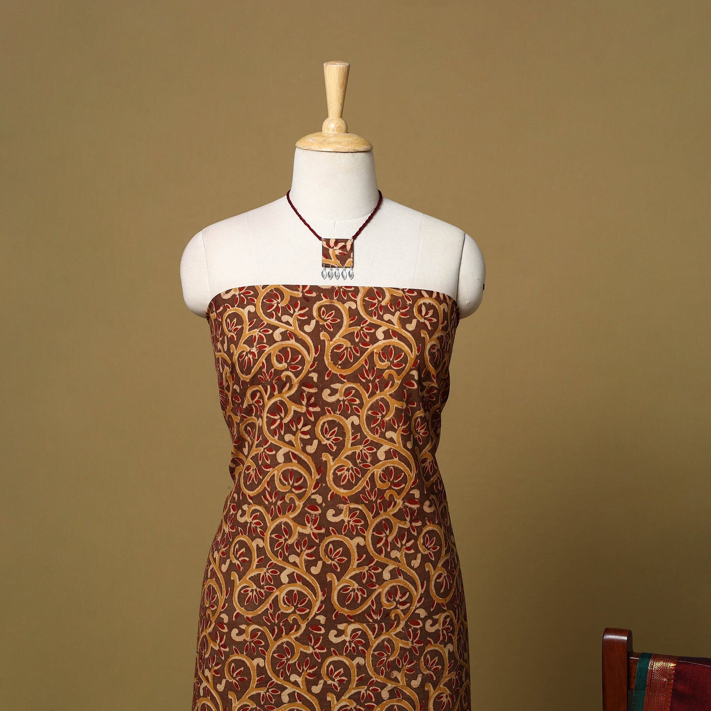 Kalamkari cotton 2pc unstitched dress material