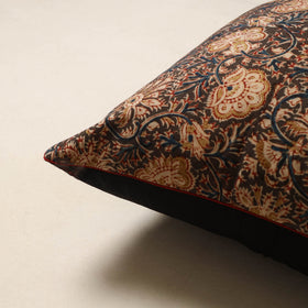 Brown - kalamkari cotton cushion cover 03 - handcrafted
