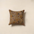 Brown - kalamkari cotton cushion cover 06 - handcrafted