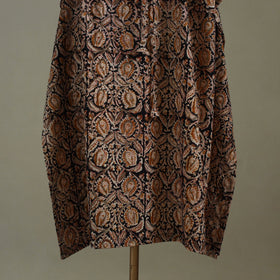 Brown - kalamkari cotton kaftan (long) 66 - handcrafted