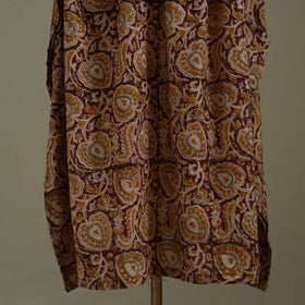 Brown - kalamkari cotton kaftan (long) 72 - handcrafted