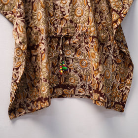 Brown - kalamkari cotton kids kaftan (3-4 years) 53