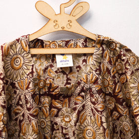 Brown - kalamkari cotton kids kaftan (3-4 years) 53