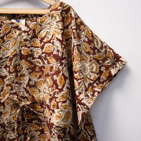 Brown - kalamkari cotton kids kaftan (3-4 years) 66