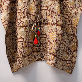 Brown - kalamkari cotton kids kaftan (3-4 years) 70