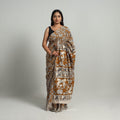  Kalamkari Print Cotton Saree with Blouse Online at iTokri.com