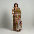  Kalamkari Print Cotton Saree with Blouse Online at iTokri.com