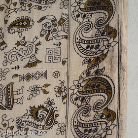  Kalamkari Print Cotton Saree with Blouse Online at iTokri.com