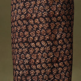 Brown - kalamkari cotton unstitched kurta material (2.6m)