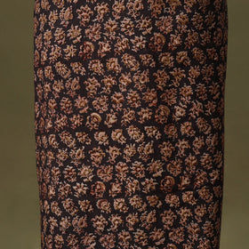 Brown - kalamkari cotton unstitched kurta material (2.6m)
