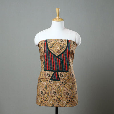 Buy Brown Kalamkari Kurta Material Online in India