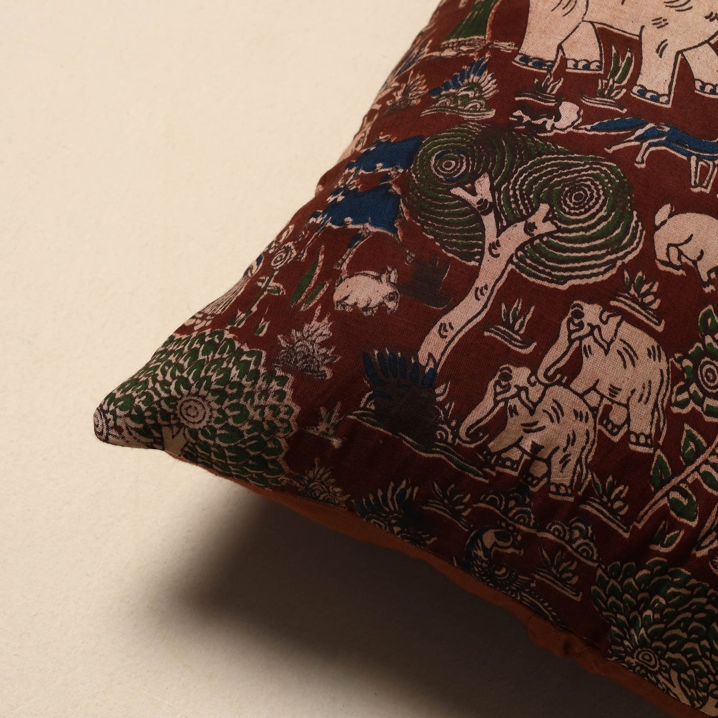 Kalamkari cushion cover 44 - handcrafted