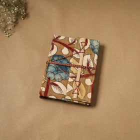 Kalamkari fabric cover handmade paper notebook with thread