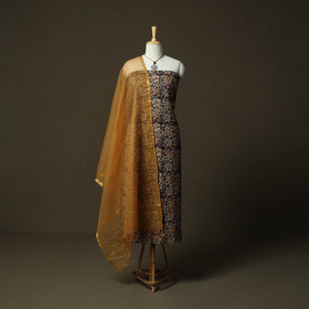 Kalamkari hand block print natural dyed cotton 2pc