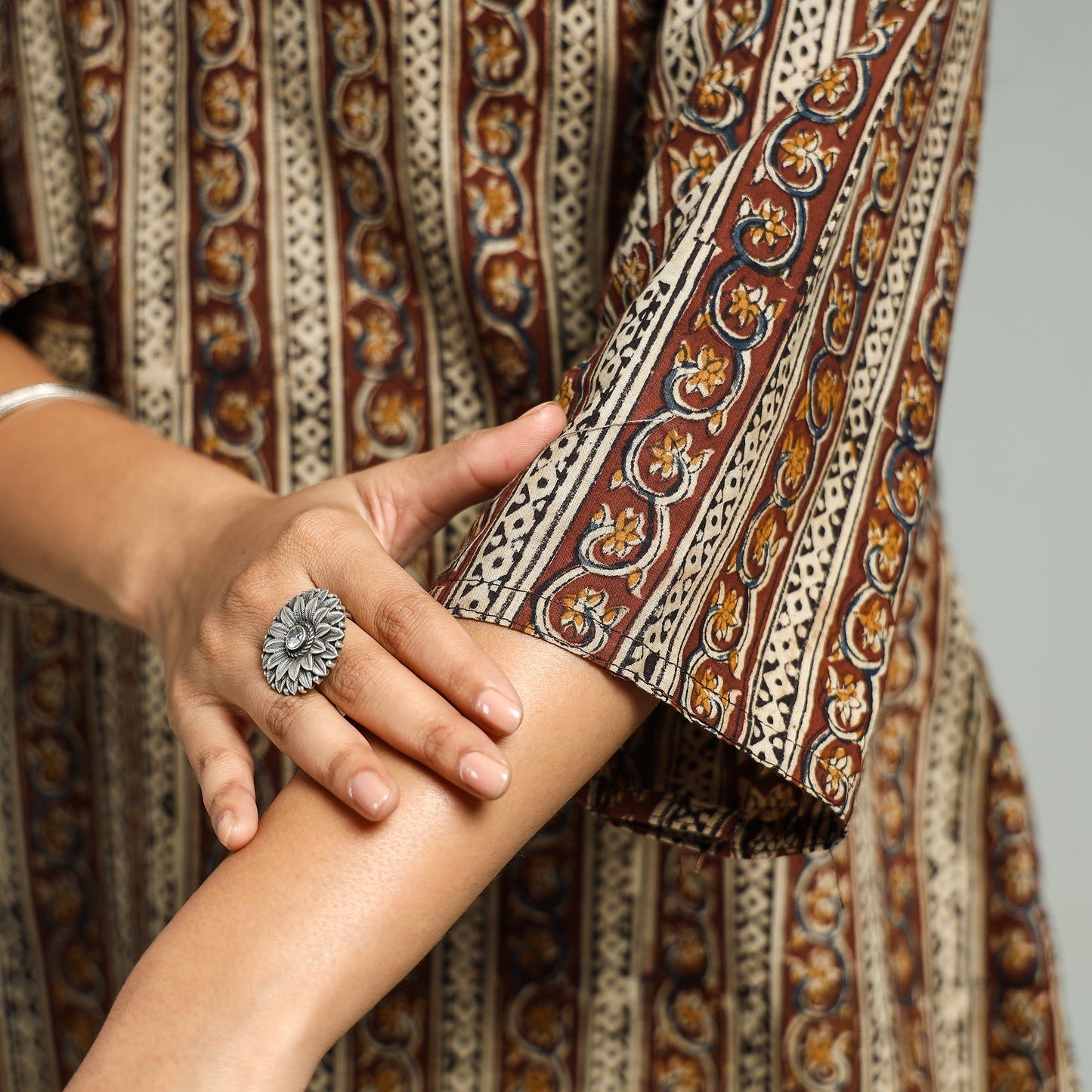  Kalamkari Hand Block Printed Kurta